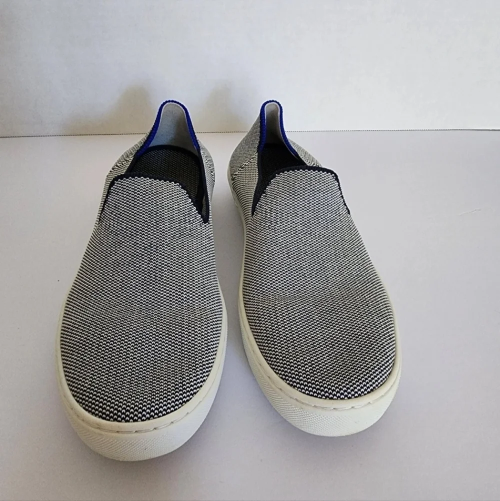 Rothy’s Slip On Sneakers Size 7 Anchor Blue Knit Casual Comfort